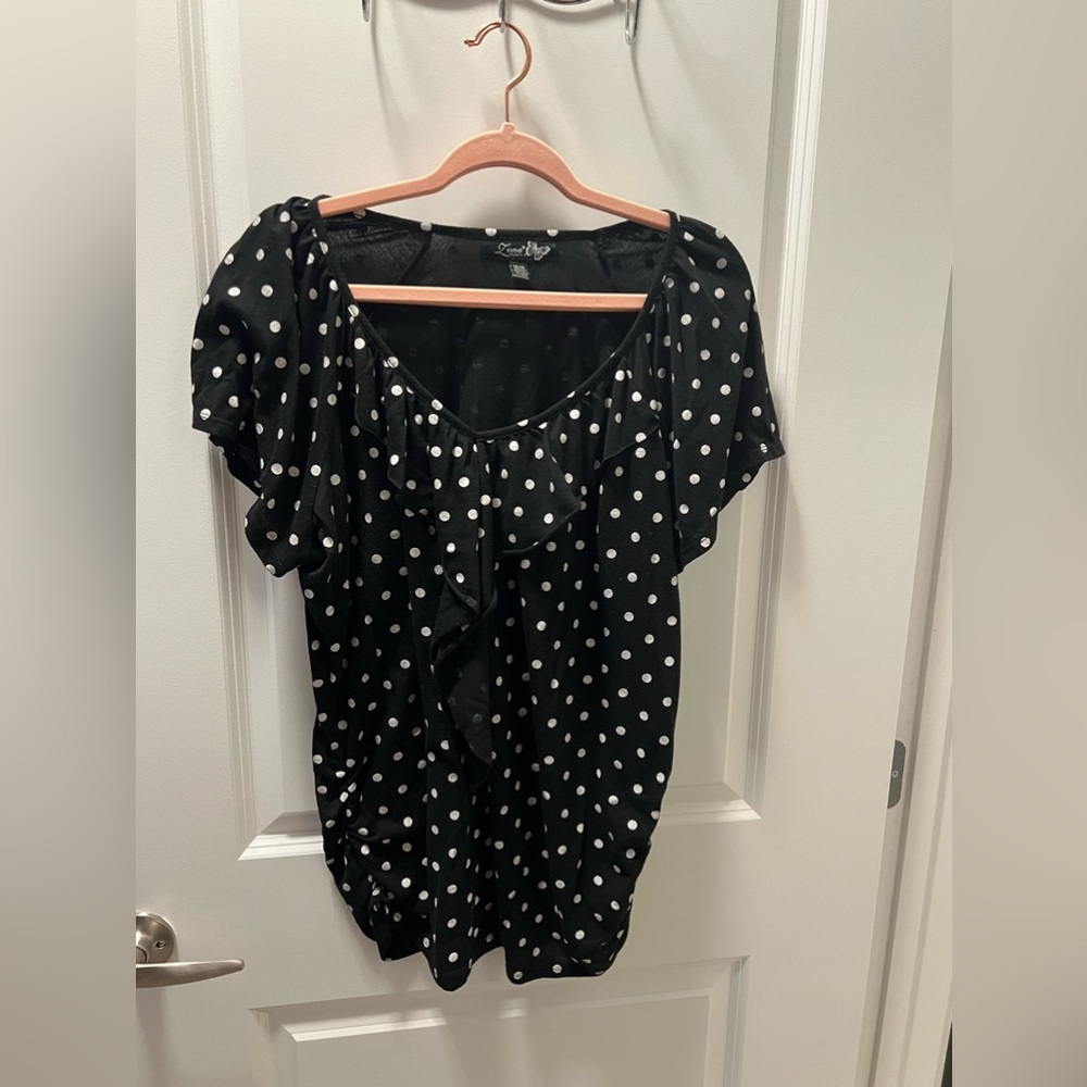 Polka dot blouse